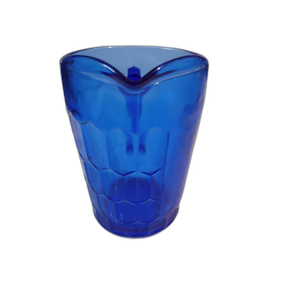 Cobalt Blue Glass Hazel Atlas Shirley Temple 4 1/2" Pitcher - Picture 2 of 7